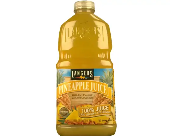 Order Langers Pineapple 100% Juice (64 oz) food online from Sousa Wines & Liquors store, Mountain View on bringmethat.com
