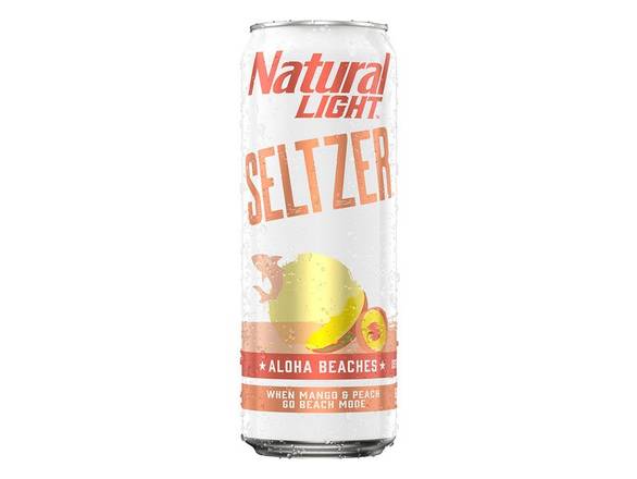 Order Natural Light Seltzer Aloha Beaches - 25oz Can food online from Shar Armanetti Fine Wine & Spirits store, Carpentersville on bringmethat.com