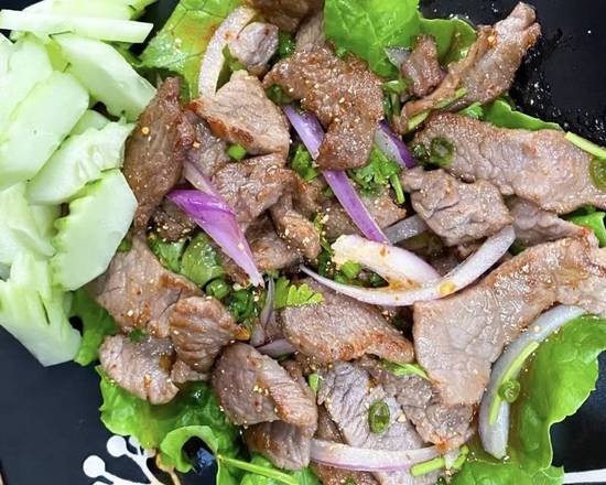 Order Beef Salad food online from Hello Thai store, Chicago on bringmethat.com