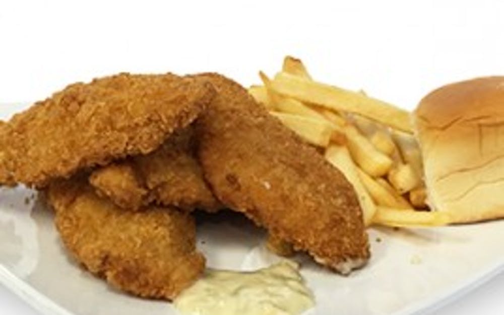 Order Fish & Chips Dinner - Dinner food online from Pizza Man store, Los Angeles on bringmethat.com