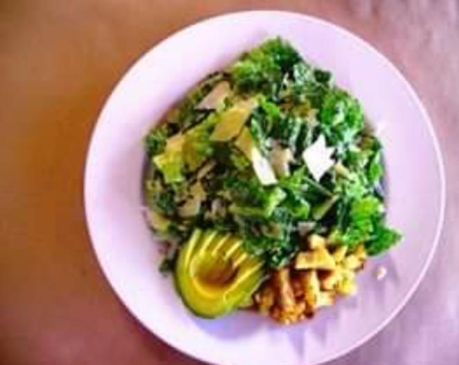 Order Caesar and Avocado Salad food online from Ortega Mexican Bistro store, San Diego on bringmethat.com