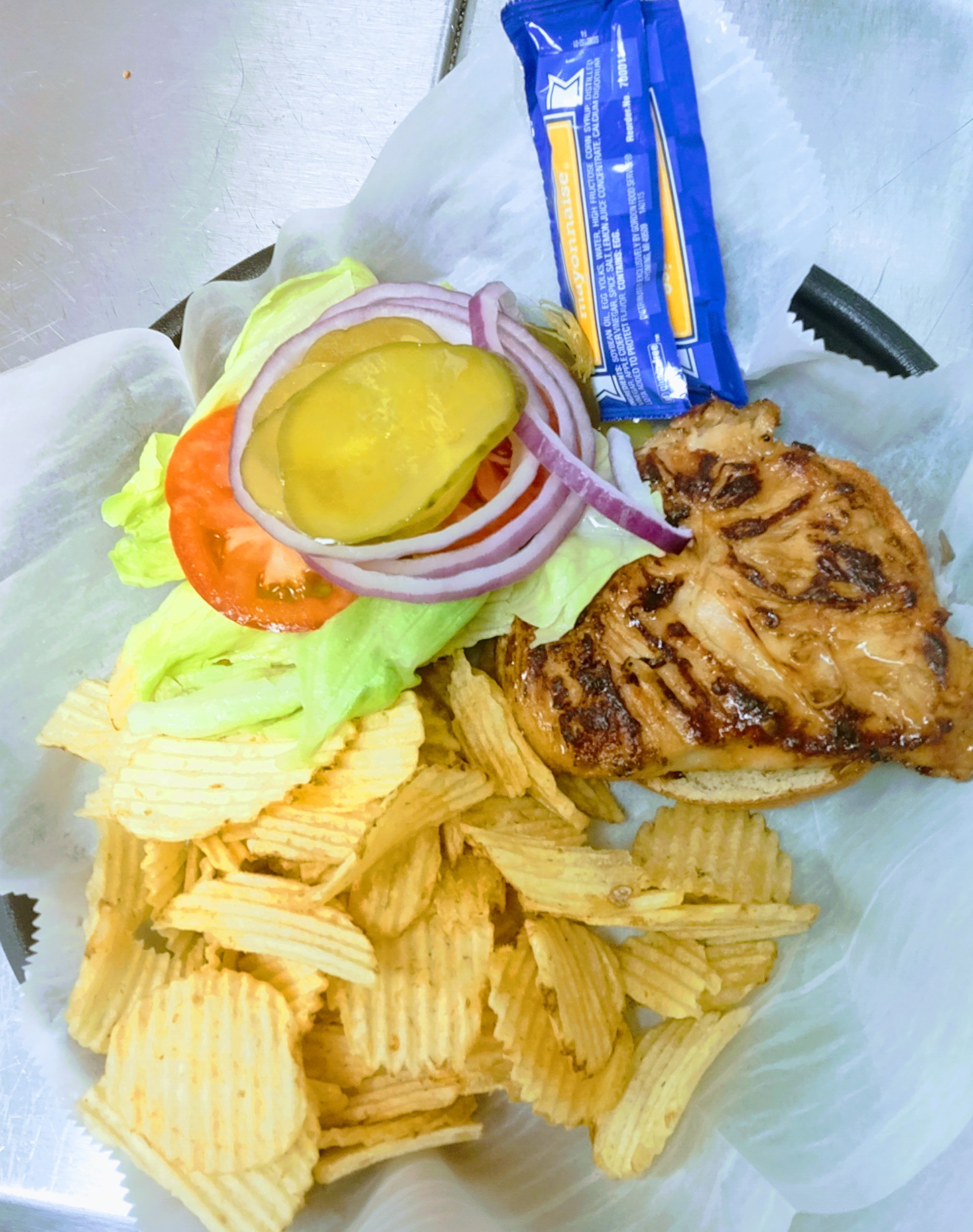 Order Grilled Chicken Sandwich food online from Mac Hideaway Bar & Grill store, New Albany on bringmethat.com
