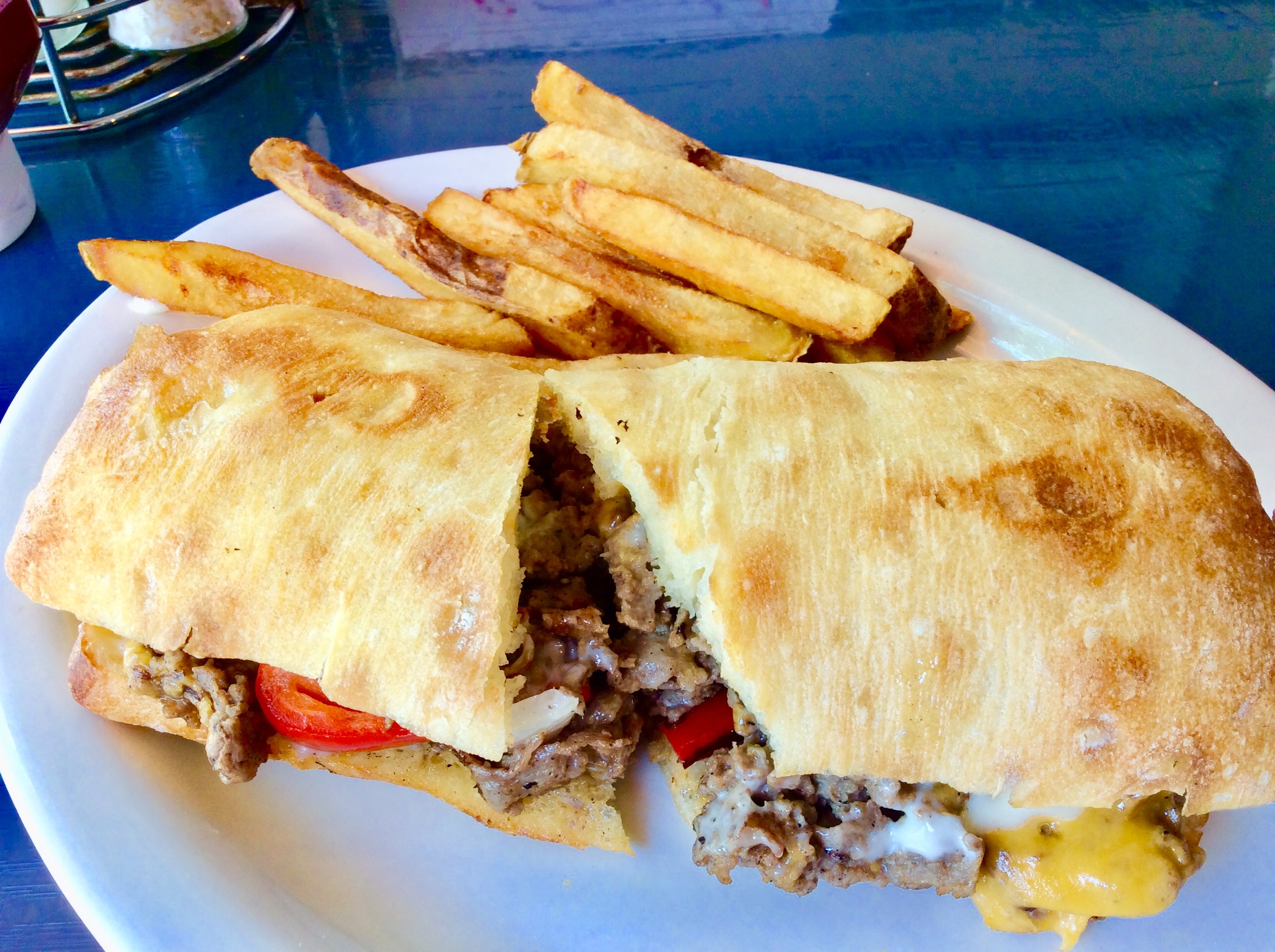 Order Steak and Cheese with Fries food online from Extra Perks store, Alexandria on bringmethat.com