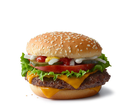 Order Quarter Pounder with Cheese Deluxe food online from Mcdonald'S® store, Oak Brook on bringmethat.com