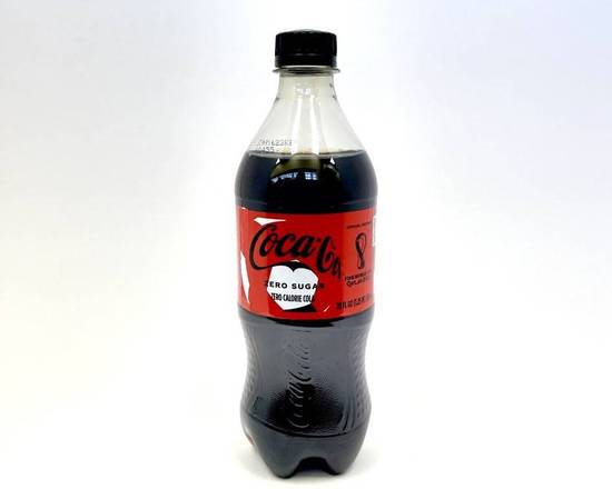 Order Coke Zero 20oz food online from Fialkoff Kosher Pizza store, Lawrence on bringmethat.com