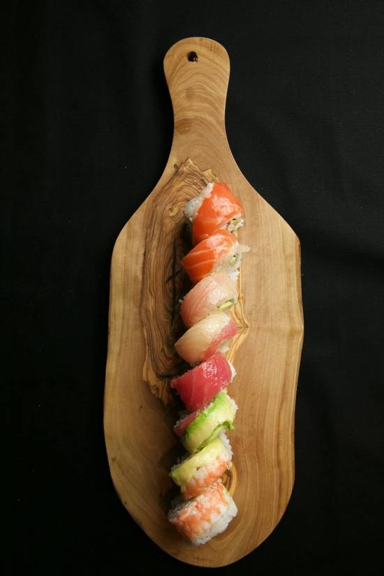 Order Rainbow on Cali Roll food online from J Sushi store, Corona on bringmethat.com