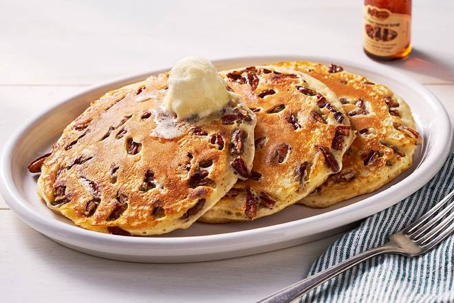 Order Pecan Pancakes – Three food online from Cracker Barrel store, Little Rock on bringmethat.com