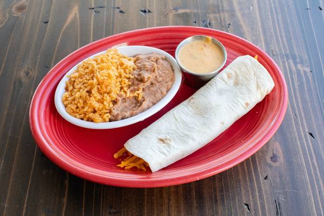 Order Kid Burrito food online from Blue Goose Cantina store, Mckinney on bringmethat.com