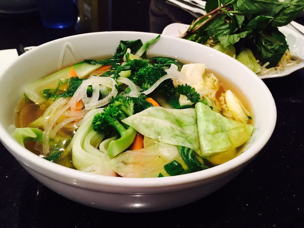 Order 19. Noodle Soup with Vegetables and Tofu food online from Pho Number One store, Mesa on bringmethat.com