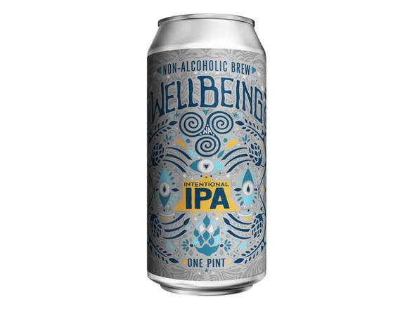 Order Wellbeing Intentional Non-Alcoholic IPA - 4x 16oz Cans food online from Eagle Liquor & Wine store, Chattanooga on bringmethat.com