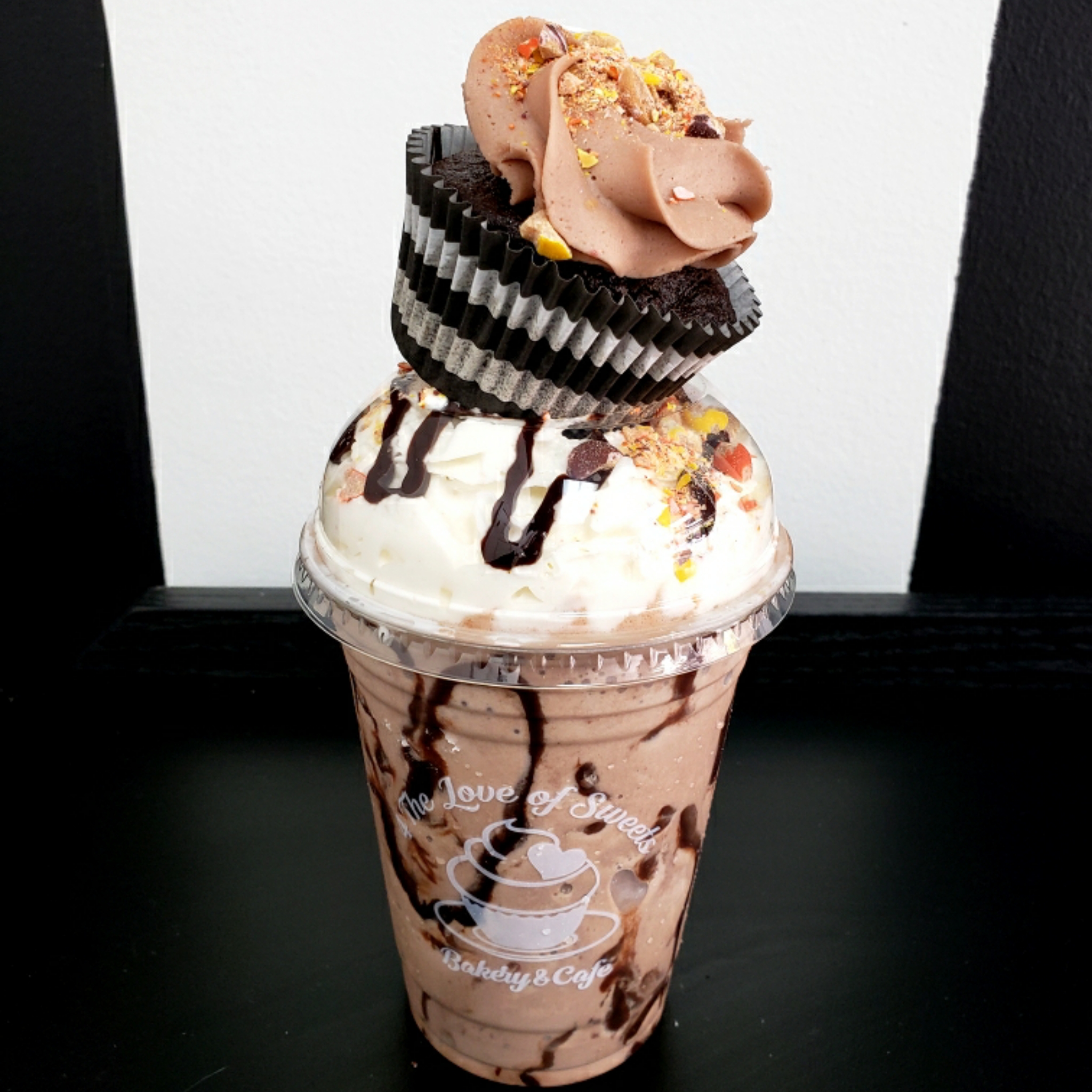 Order Chocolate Peanut Butter Milkshake food online from 4 The Love Of Sweets store, Frederick on bringmethat.com