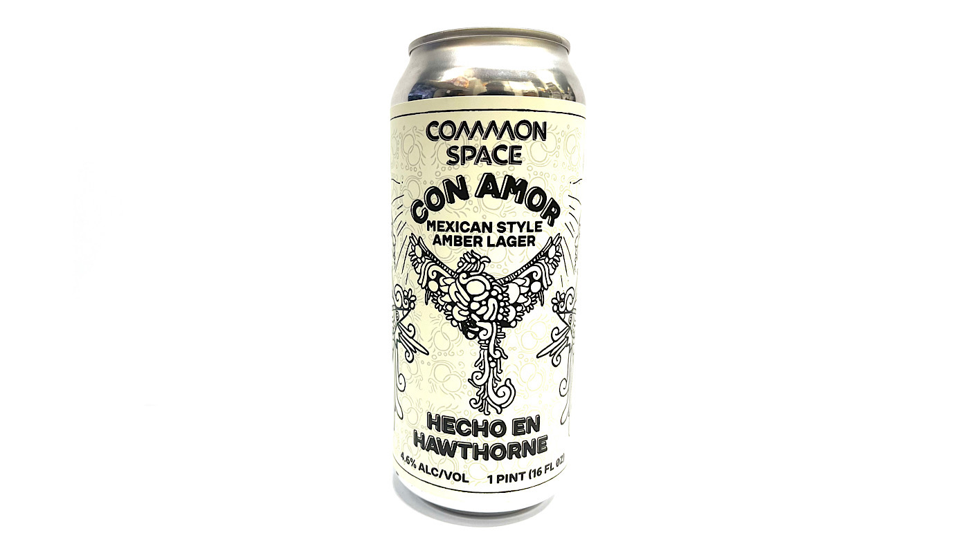 Order CON AMOR MEXICAN STYLE AMBER LAGER.  16oz CAN food online from K-Town Beer & Wine Food Mart store, Los Angeles on bringmethat.com