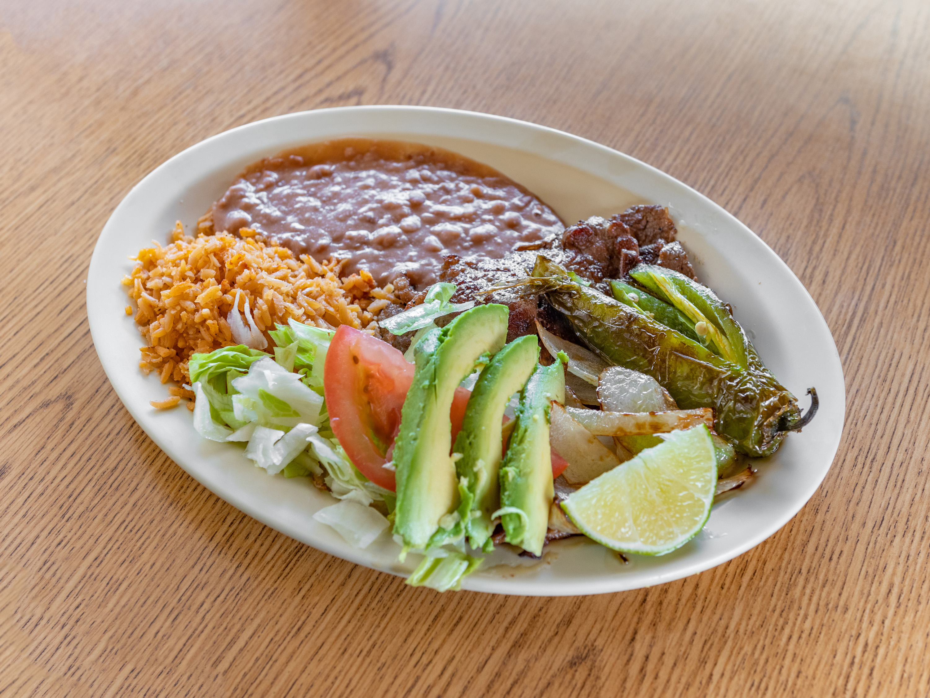 Order Carne Asada Dinner food online from Taqueria Los Compadres store, Omaha on bringmethat.com