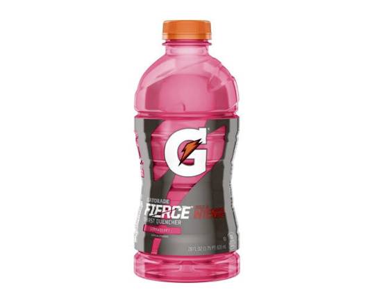 Order Gatorade Thirst Quencher Sports Drink - Fierce Strawberry, 28oz food online from Loma Mini Market store, Long Beach on bringmethat.com