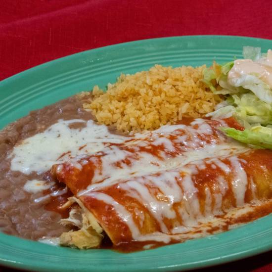 Order #11 Enchiladas food online from Los Sombreros store, Downey on bringmethat.com