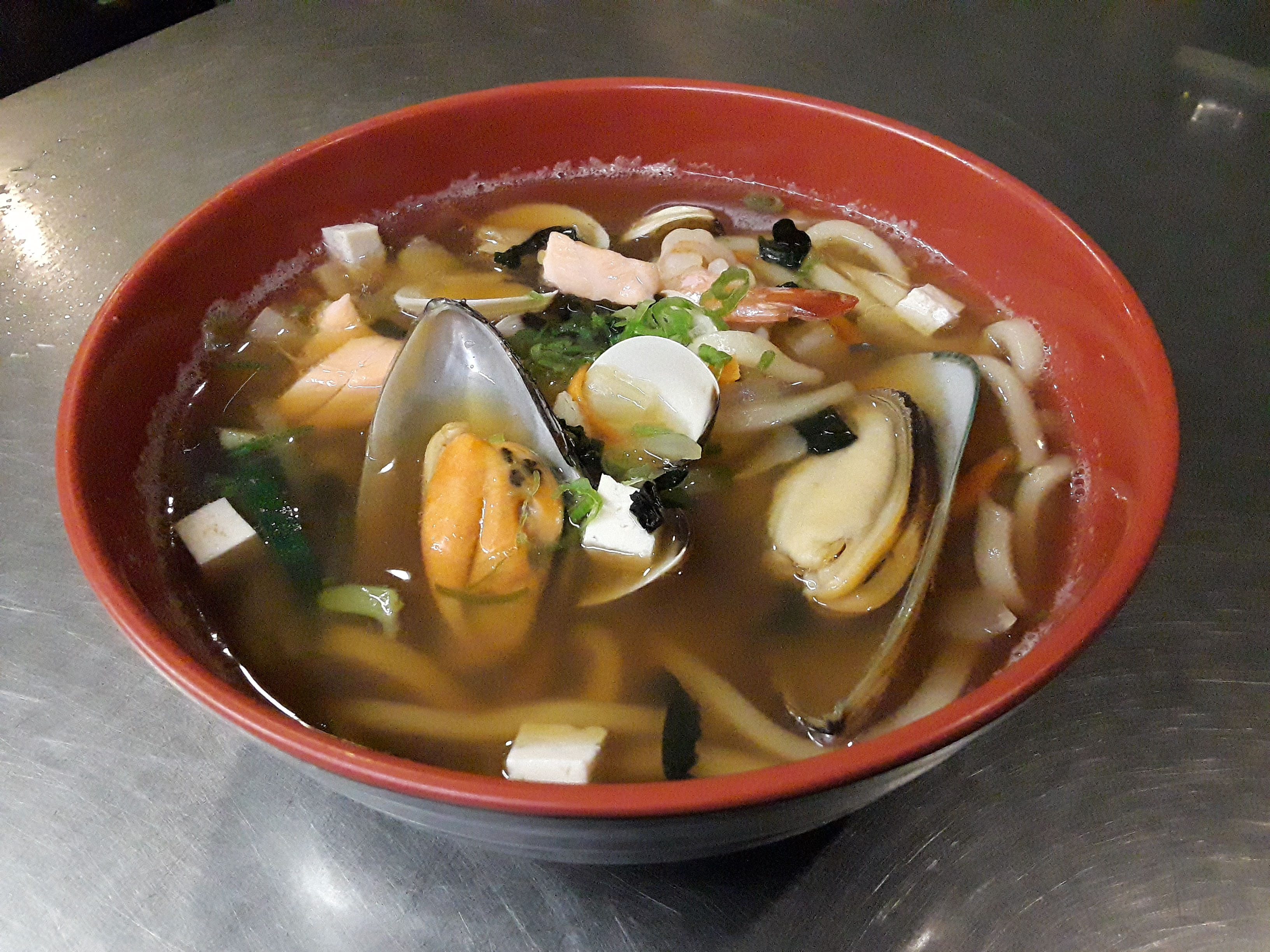 Order Seafood Soup food online from Sushi Dragon store, Sun Valley on bringmethat.com