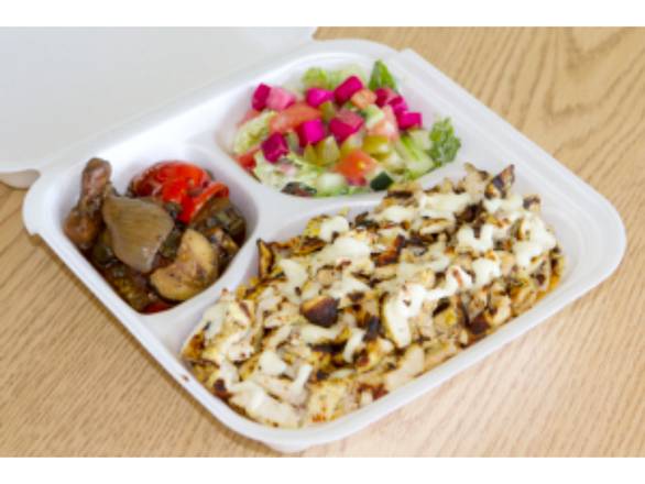 Order Chicken kabob Plate food online from Falafelji store, Lyons on bringmethat.com