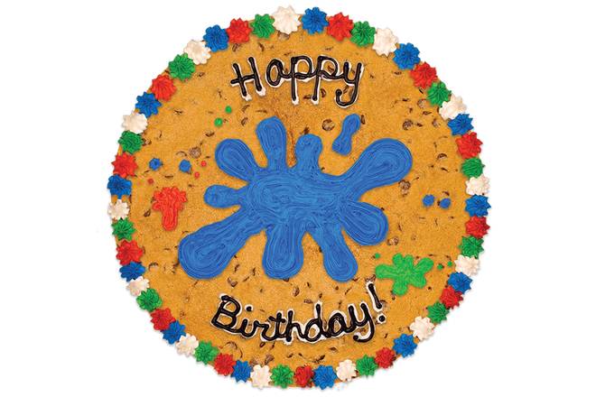 Order #414: Birthday Paint Splat food online from Nestle Tollhouse Cafe store, Highland Village on bringmethat.com