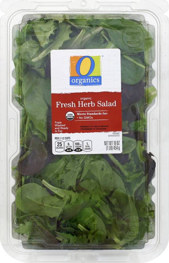 Order O Organics · Organic Fresh Herb Blend Salad (16 oz) food online from Albertsons store, Lafayette on bringmethat.com