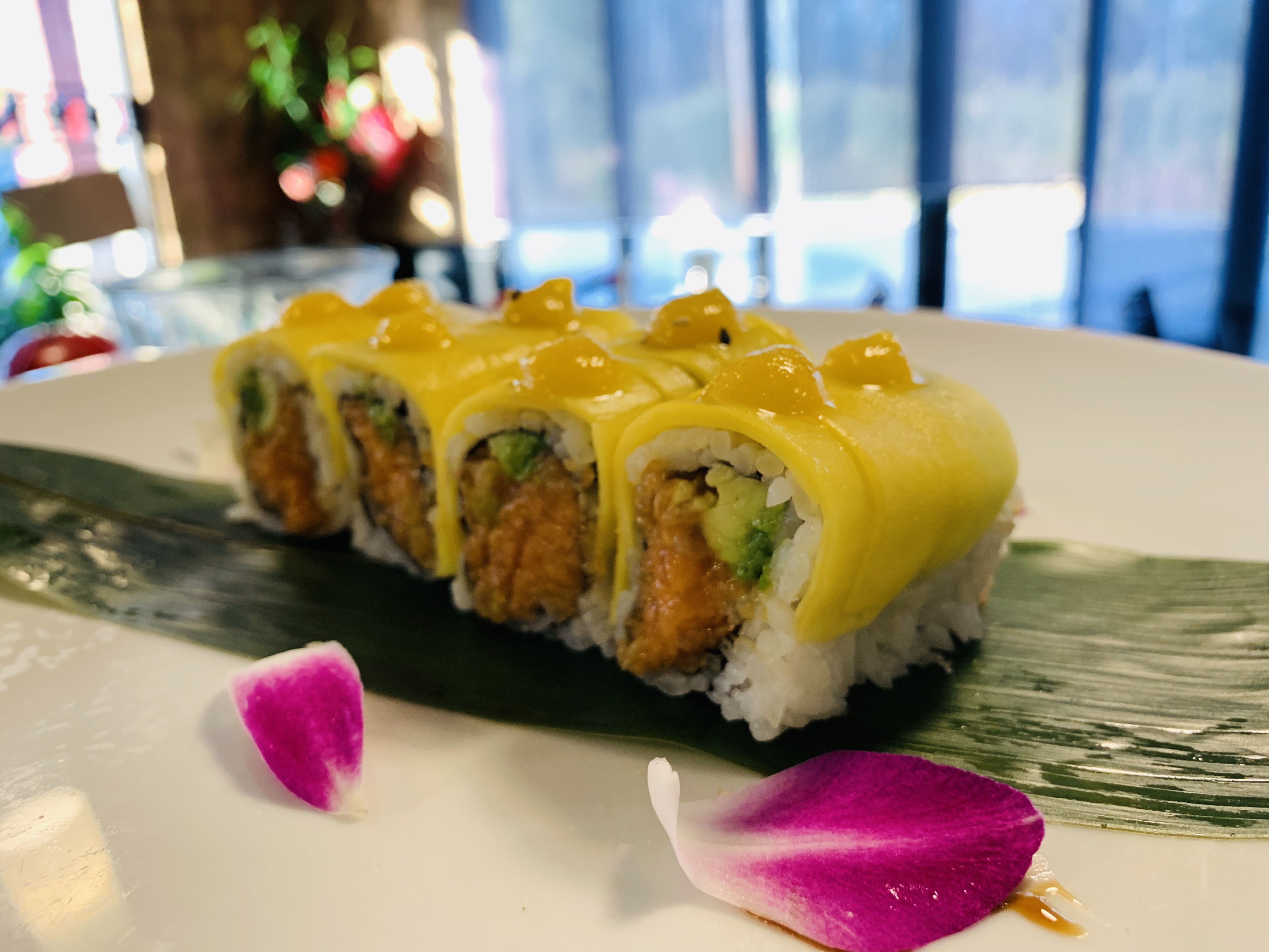 Order Mango Hawaii Roll food online from Bluefin Sushi store, Denville on bringmethat.com