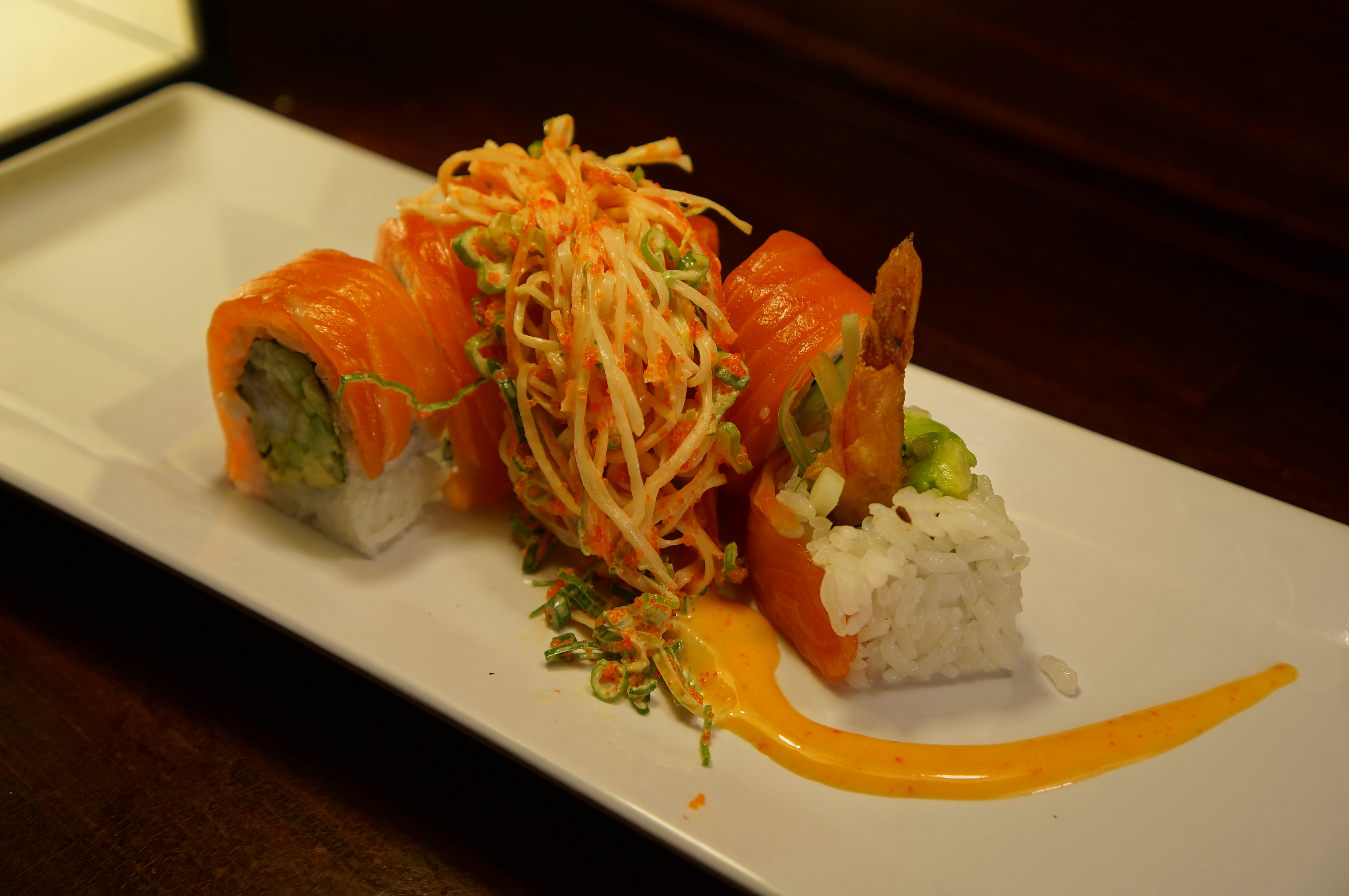 Order Lion King Roll food online from Tomo Sushi store, Laguna Woods on bringmethat.com