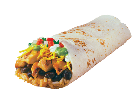 Order Chicken and Black Bean Burrito food online from Tacotime store, Highland on bringmethat.com