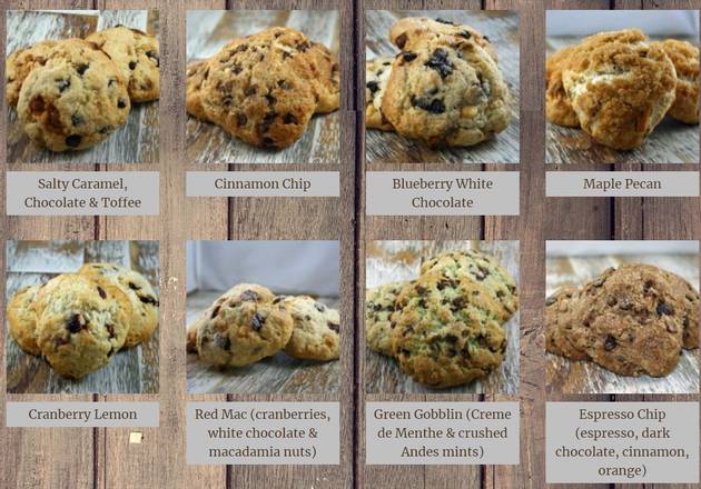 Order 4 Scone Variety Pack food online from Pine Scone Cafe store, Southern Pines on bringmethat.com