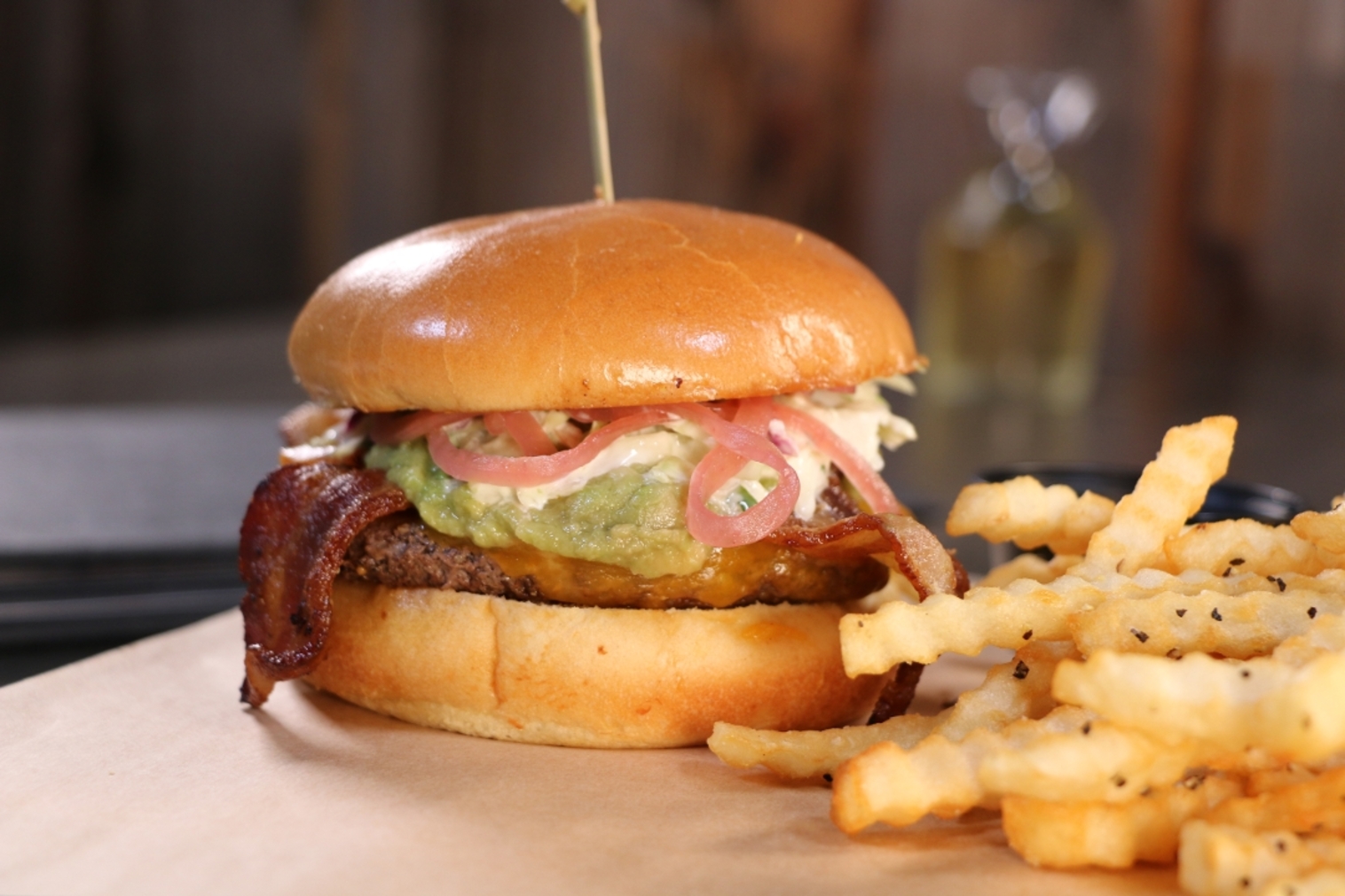Order Double Avocado Burger food online from The Brass Tap store, Vineland on bringmethat.com