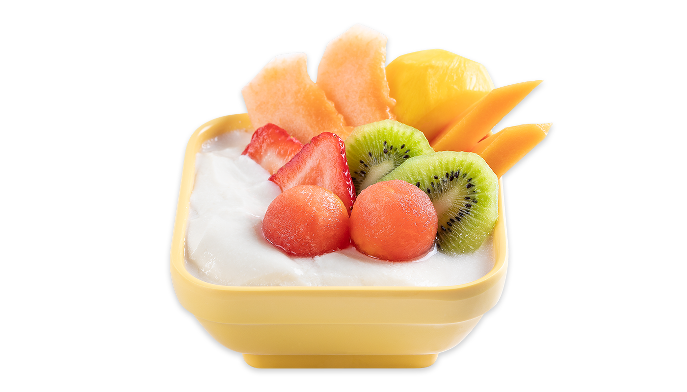 Order T7. Mix Fruits Tofu Pudding with Coconut Milk food online from Sweethoney Dessert store, Colma on bringmethat.com
