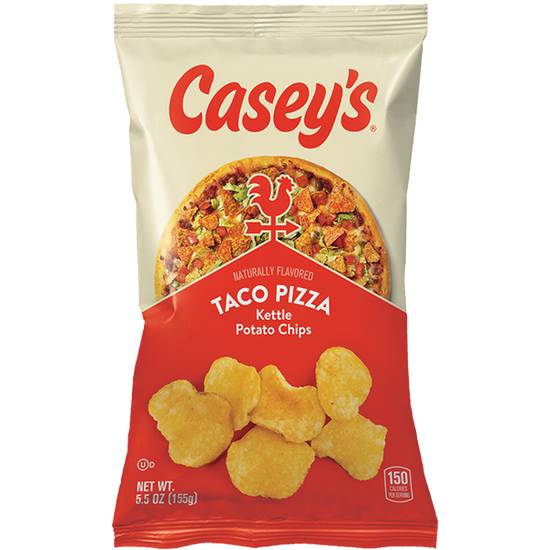 Order Casey's Taco Pizza Kettle Chips 5.5oz food online from Caseys Carry Out Pizza store, Pontoon Beach on bringmethat.com