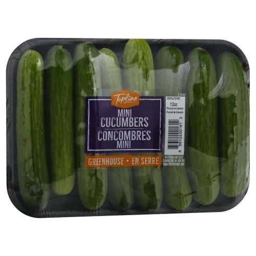 Order Top Line · Greenhouse Mini Cucumbers (12 oz) food online from Jewel-Osco store, Arlington Heights on bringmethat.com