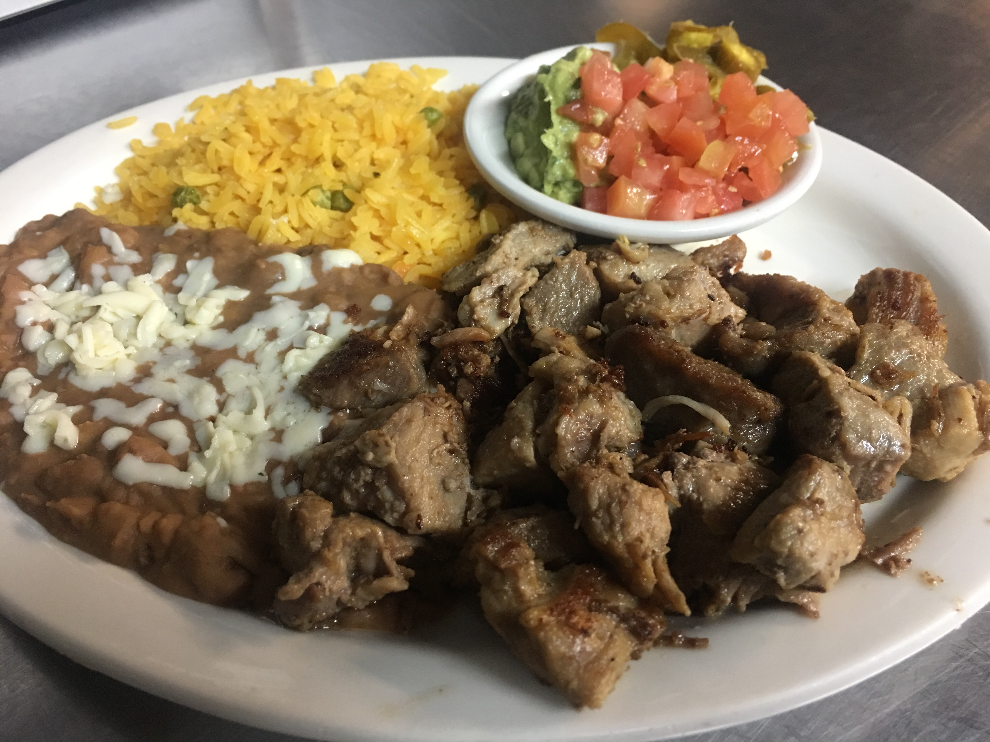 Order Carnitas Dinner food online from El Patron Mexican Grill & Cantina store, Albany on bringmethat.com