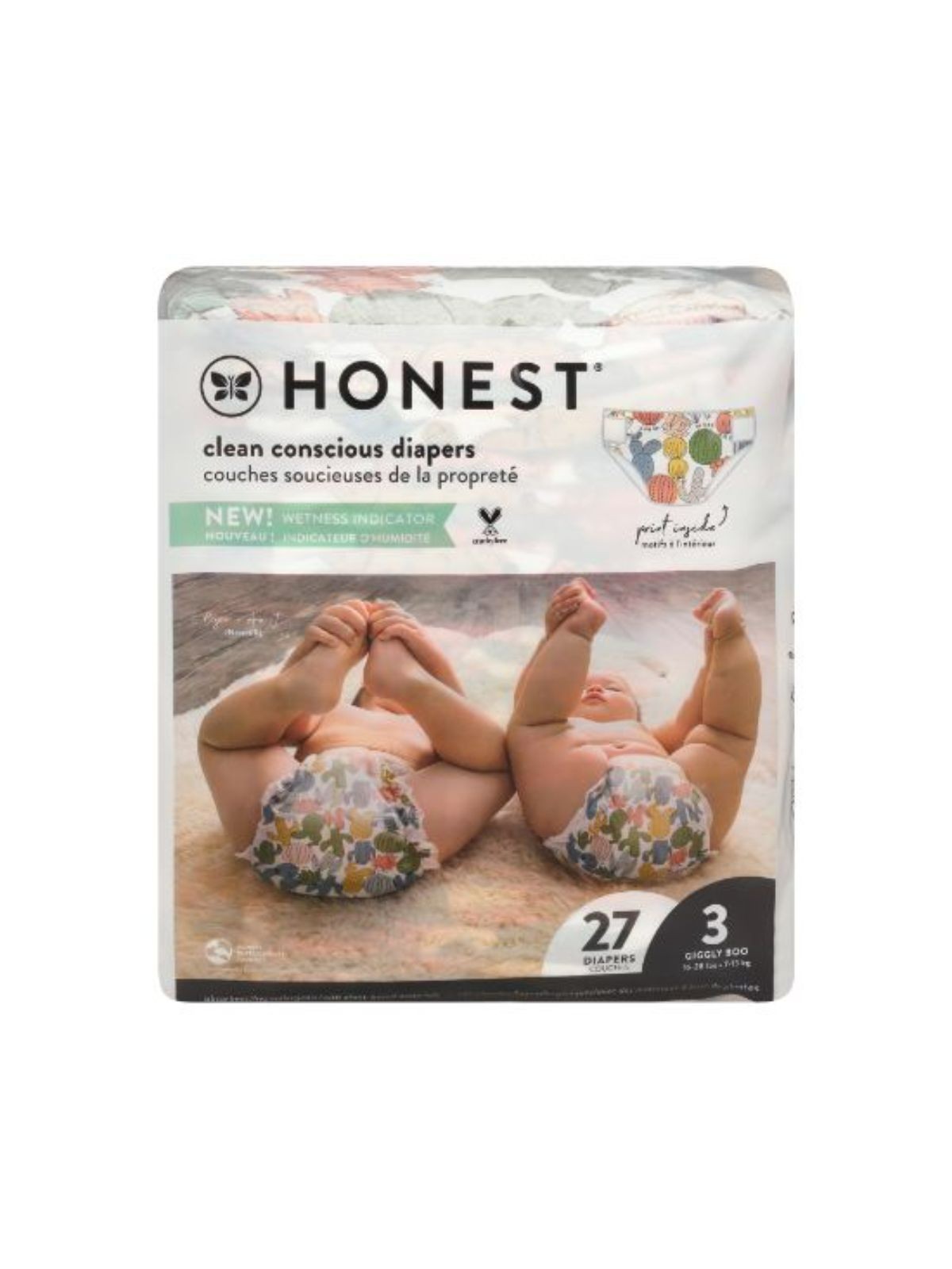 Order The Honest Company Diaper Cactus Cutie Size 3 (27 count) food online from Stock-Up Mart store, Minneapolis on bringmethat.com