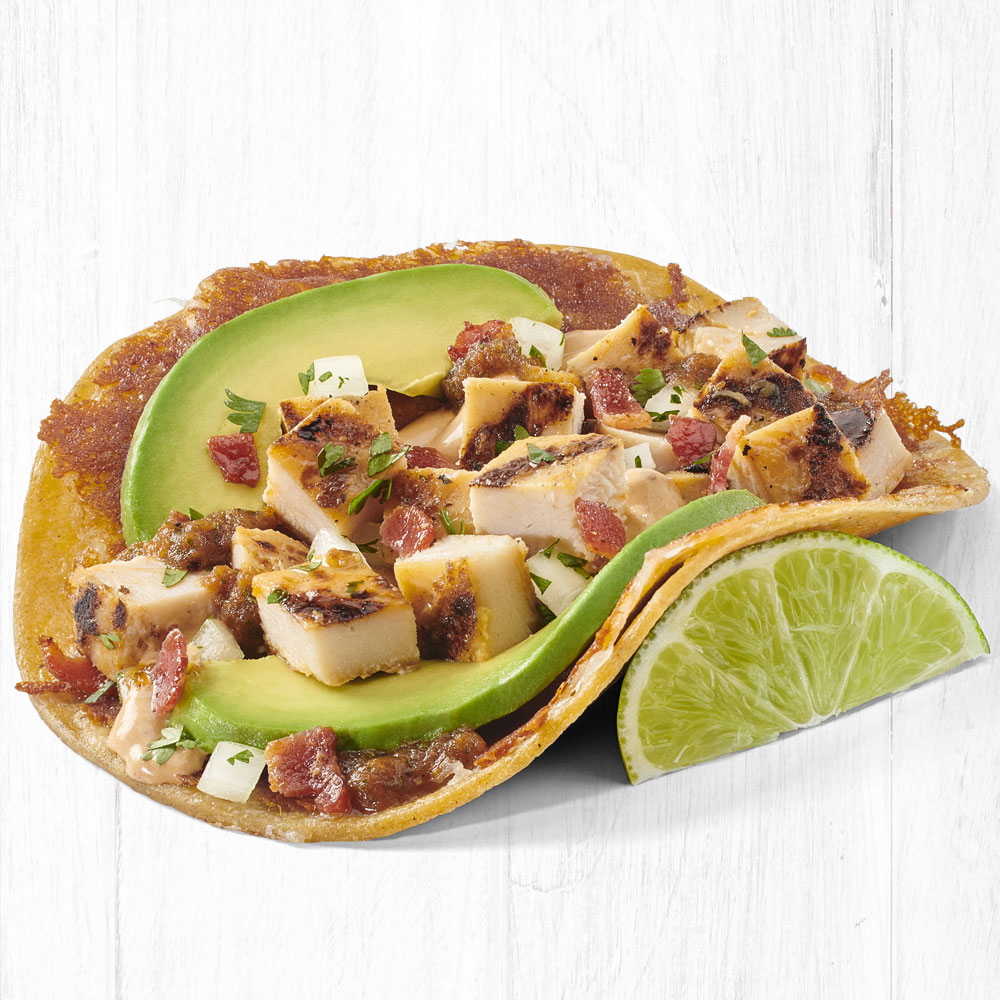 Order Grilled Gourmet Two Taco Plate with All Natural Chicken food online from Rubio store, San Diego on bringmethat.com