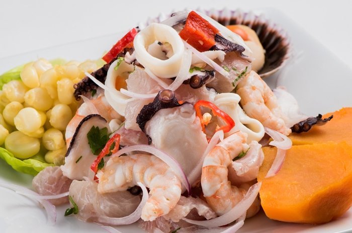 Order Ceviche Mixto food online from Valentino's store, Bay Shore on bringmethat.com