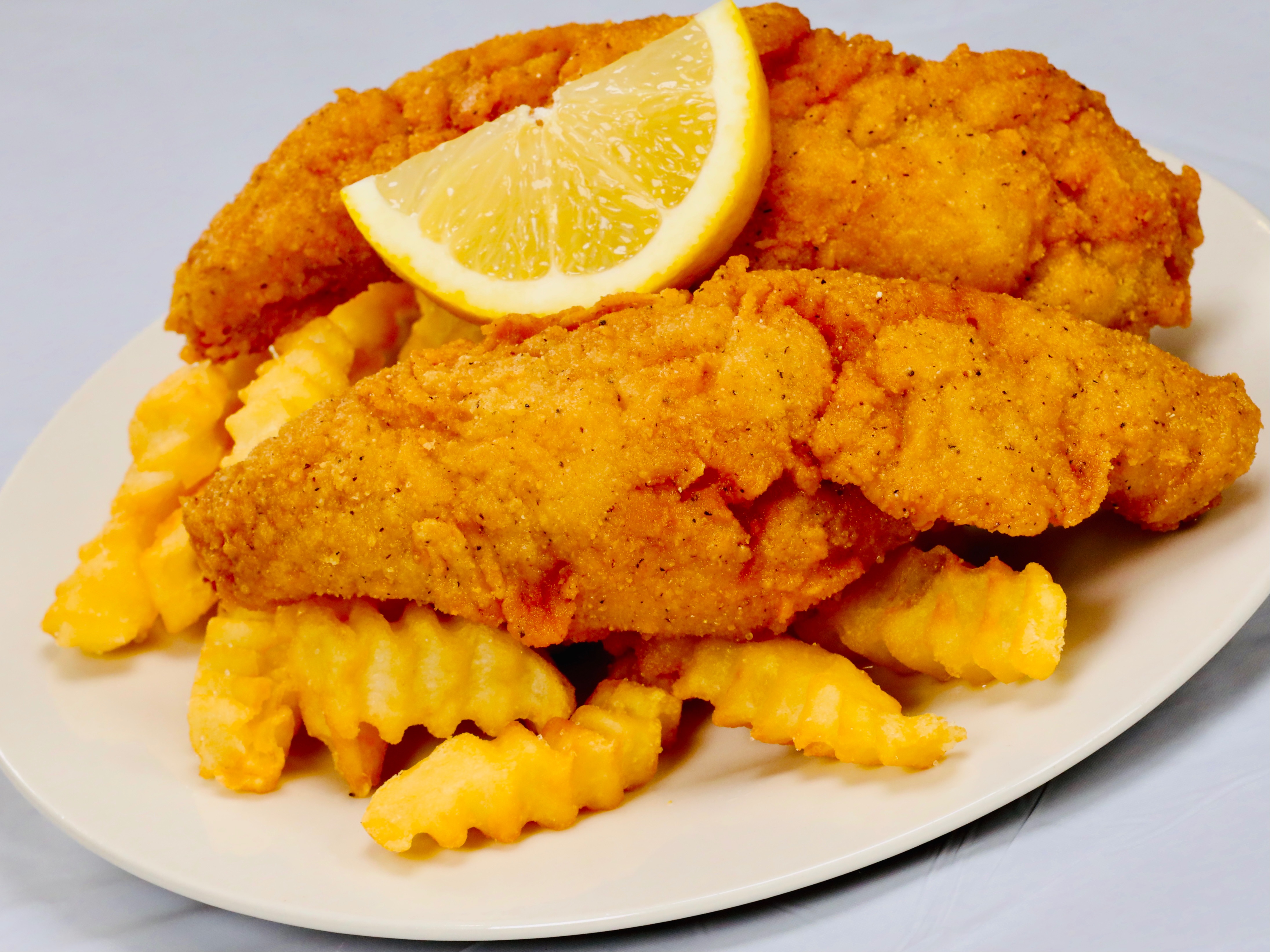 Order 2 PC Perch & Fries food online from Sam Sylks Chicken & Fish store, Cleveland on bringmethat.com