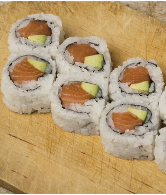 Order Salmon Avocado Roll food online from Abeca sushi store, New York on bringmethat.com