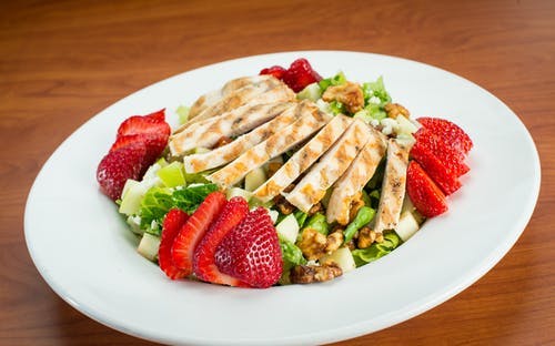 Order Chicken Apple Walnut Salad - Salad food online from Native Grill & Wings store, Laveen Village on bringmethat.com