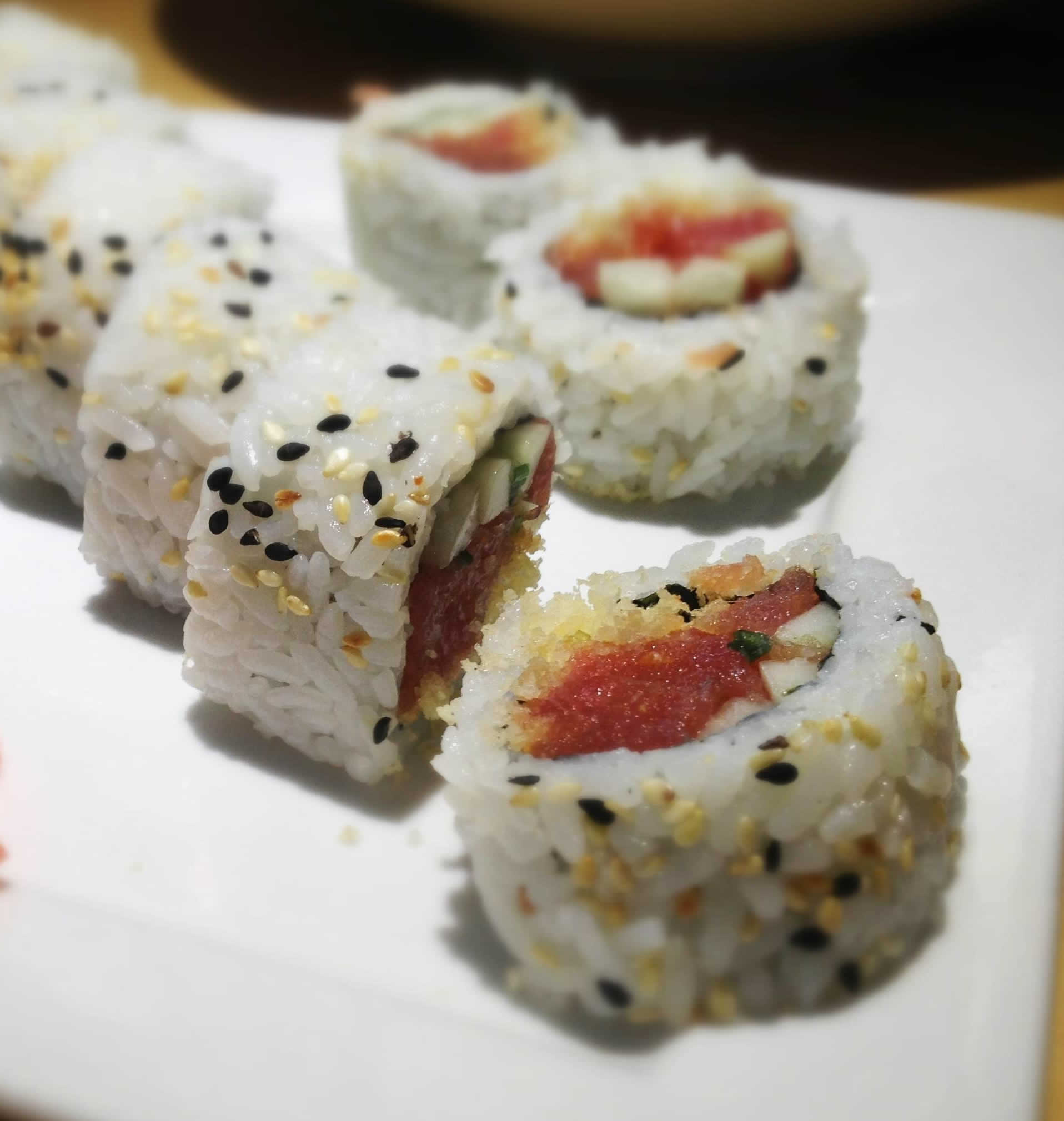 Order Spicy Salmon Roll food online from Fukulala store, Suwanee on bringmethat.com
