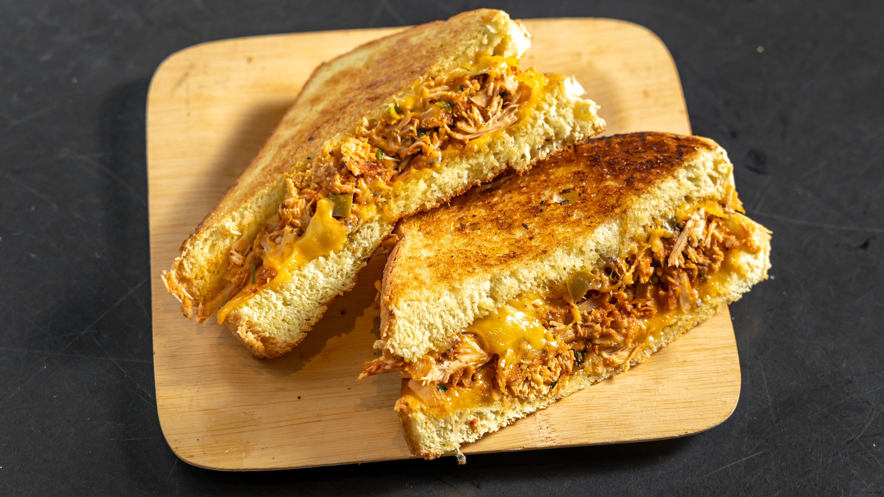 Order Chicken Fajita Melt Grilled Cheese food online from Veritable store, New York on bringmethat.com
