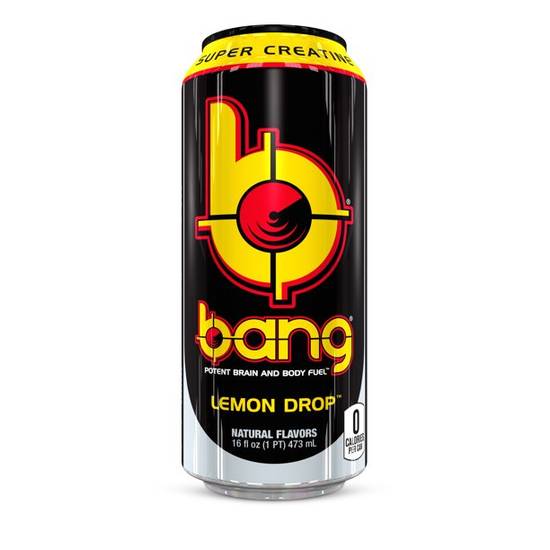 Order VPX Bang Lemon Drop Energy Drink, 16 Fl. Oz. food online from Exxon Food Mart store, Port Huron on bringmethat.com