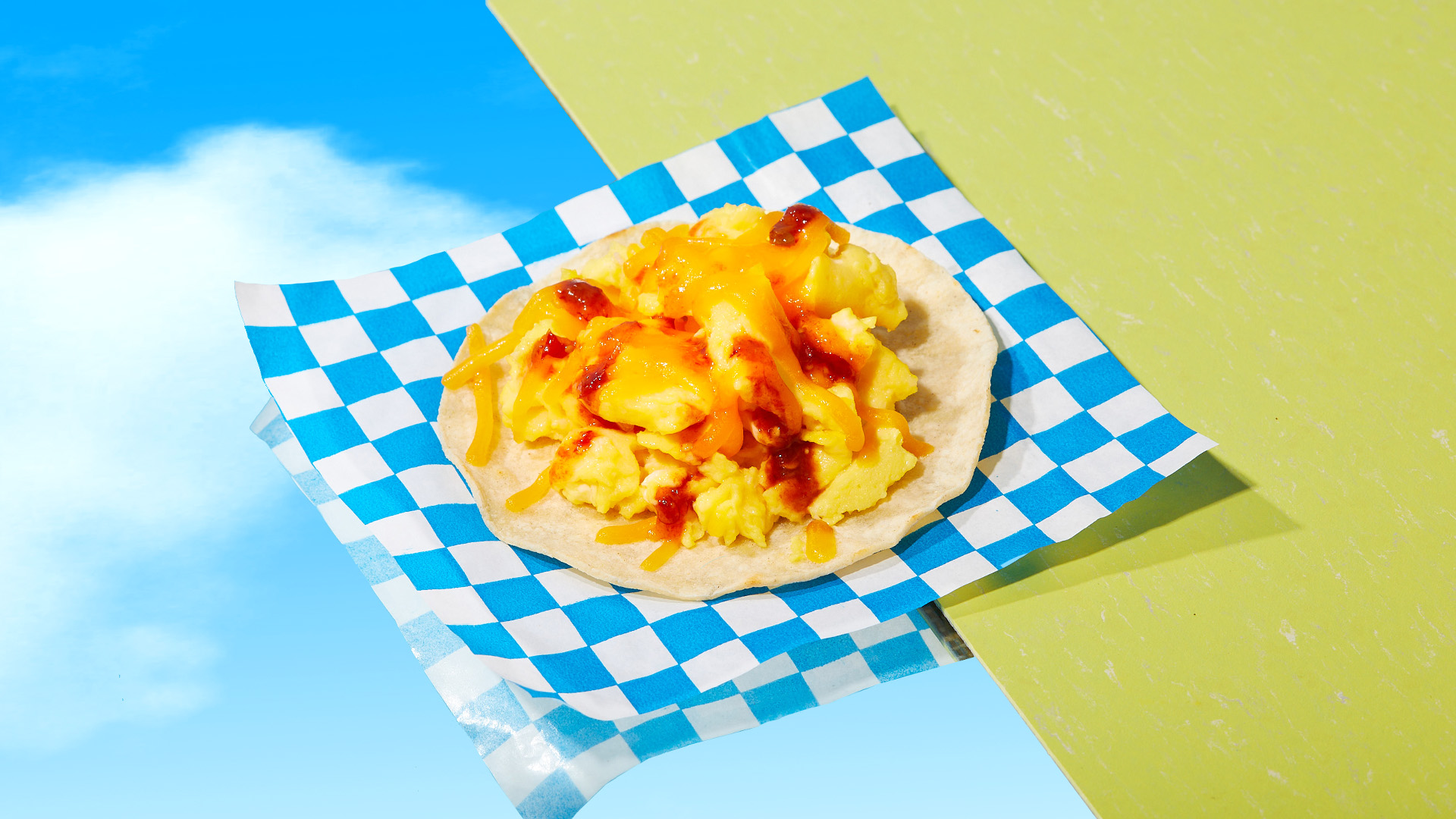 Order Egg and Cheese Taco food online from Breakfast 1st store, Los Angeles on bringmethat.com