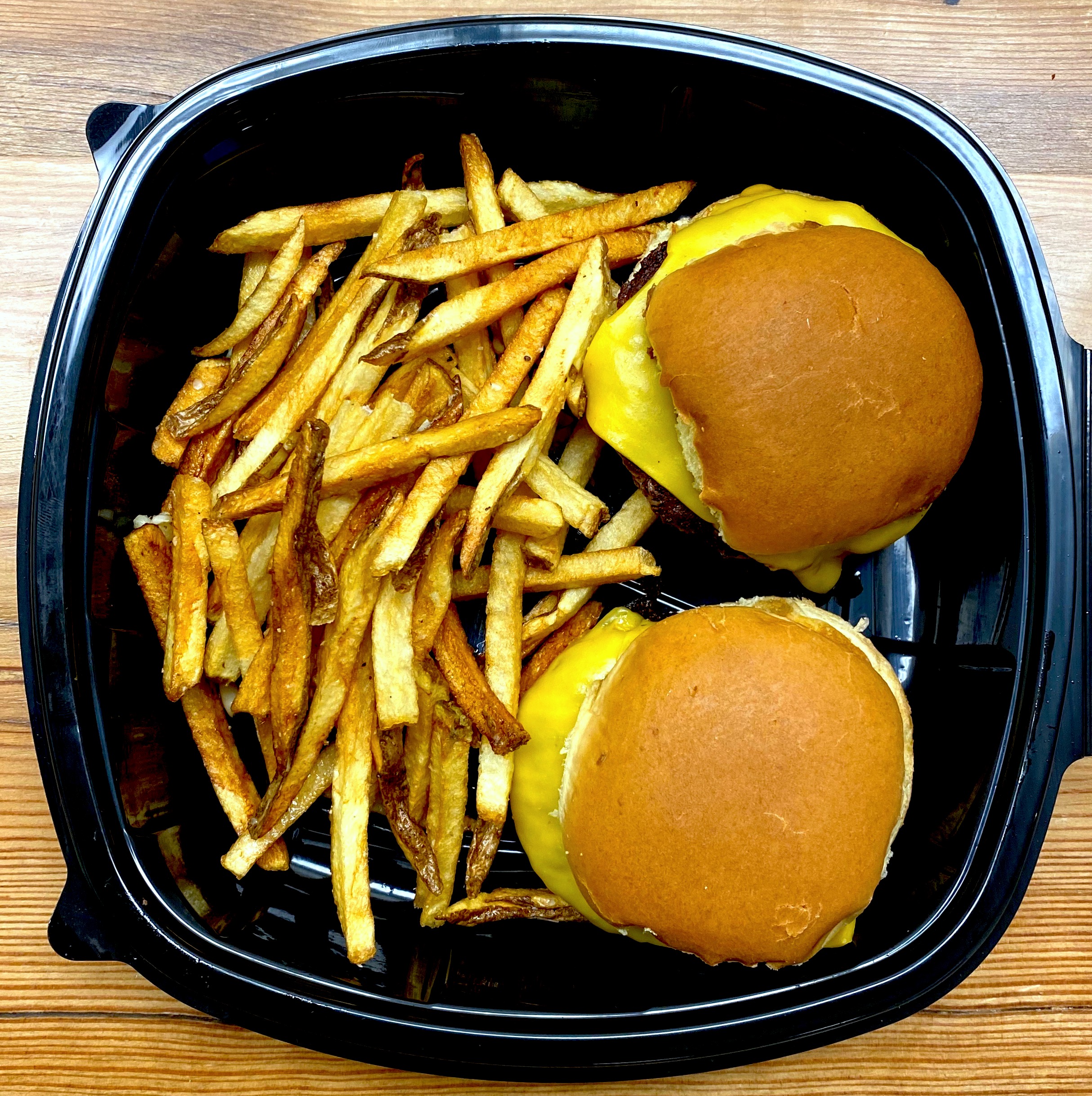 Order Kids Mini Burger with Fries food online from Groundlevel 105 store, Lombard on bringmethat.com