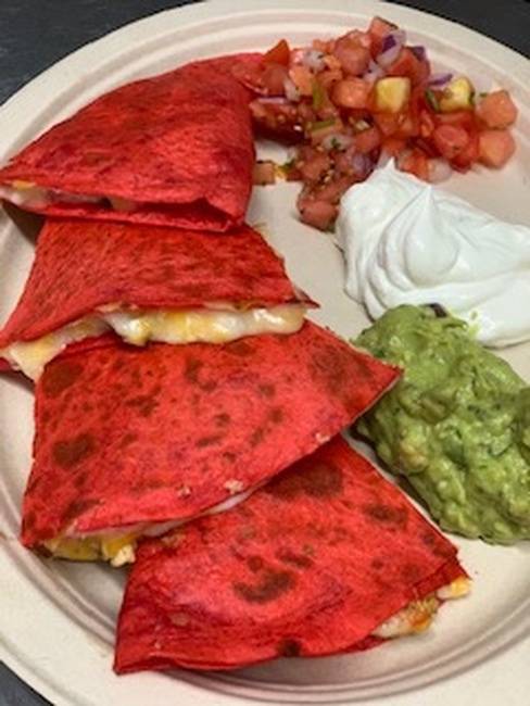 Order Chicken quesadilla food online from Lola Tex-Mex Restaurant store, Hopatcong on bringmethat.com