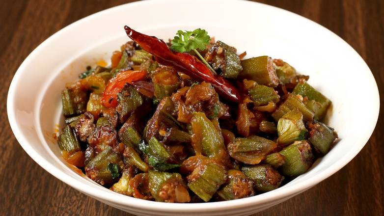 Order Bhindi Do Piazza food online from Keeva Indian Kitchen store, San Francisco on bringmethat.com