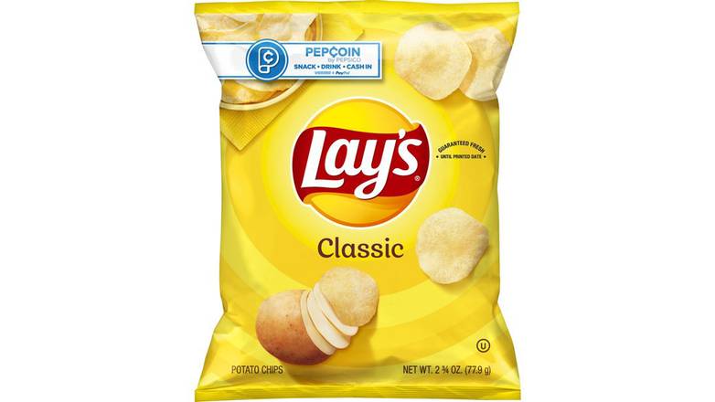 Order Lay's Potato Chips, Classic Flavor food online from Star Variety store, Cambridge on bringmethat.com