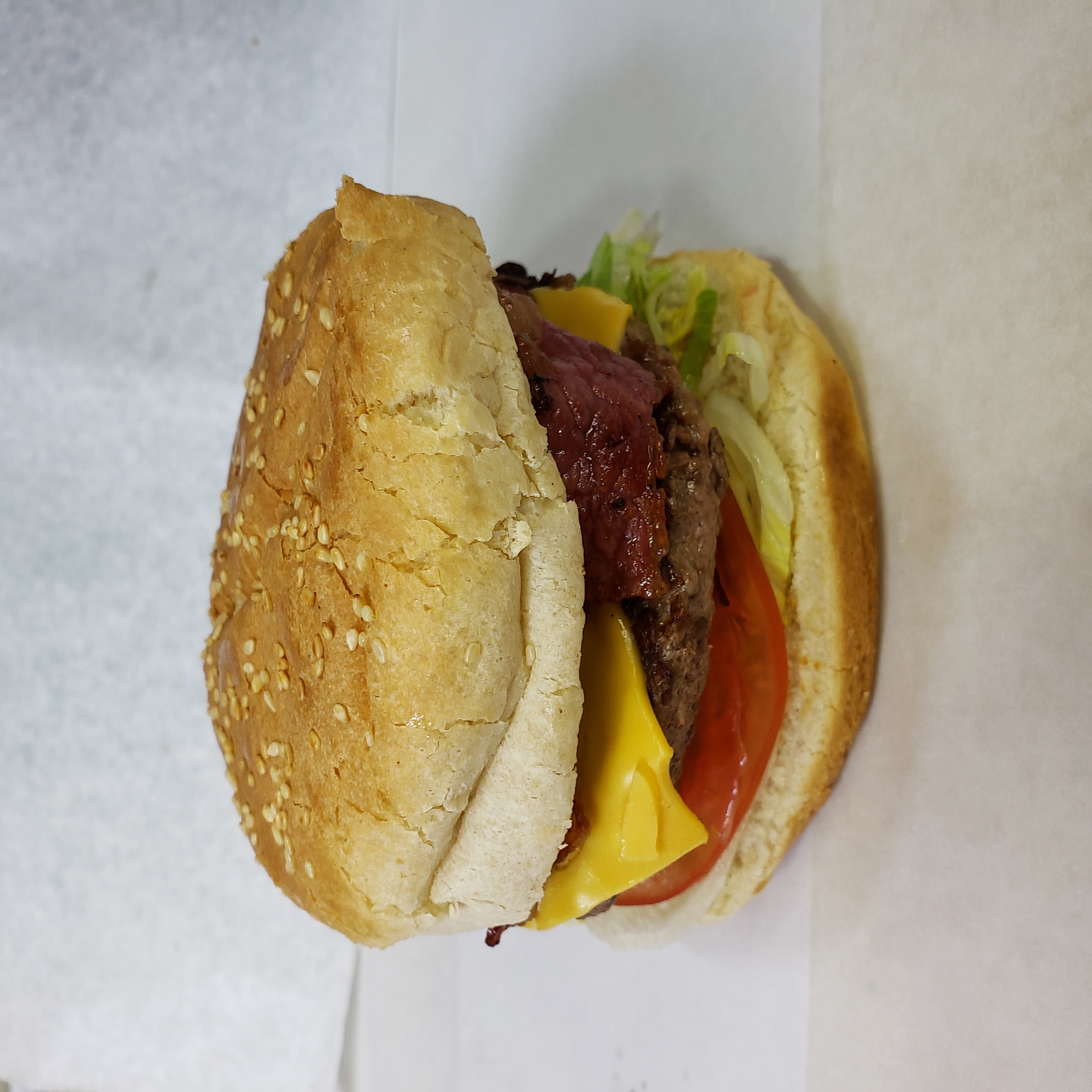 Order Cheese Burger food online from S. Gardens Deli store, Springfield Gardens on bringmethat.com
