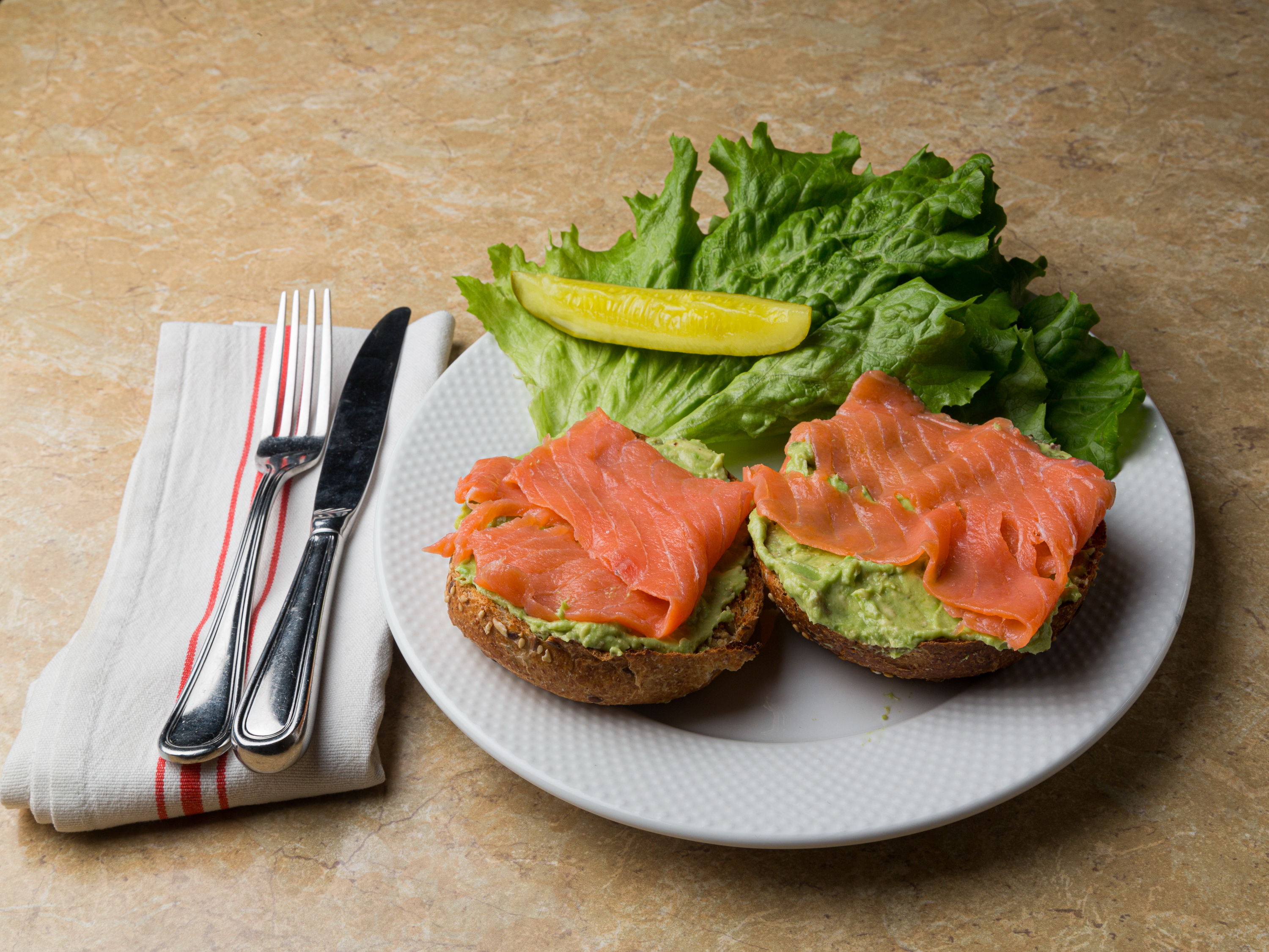 Order Lox avocado toast food online from Eggty 8 Cafe store, Fort Lee on bringmethat.com