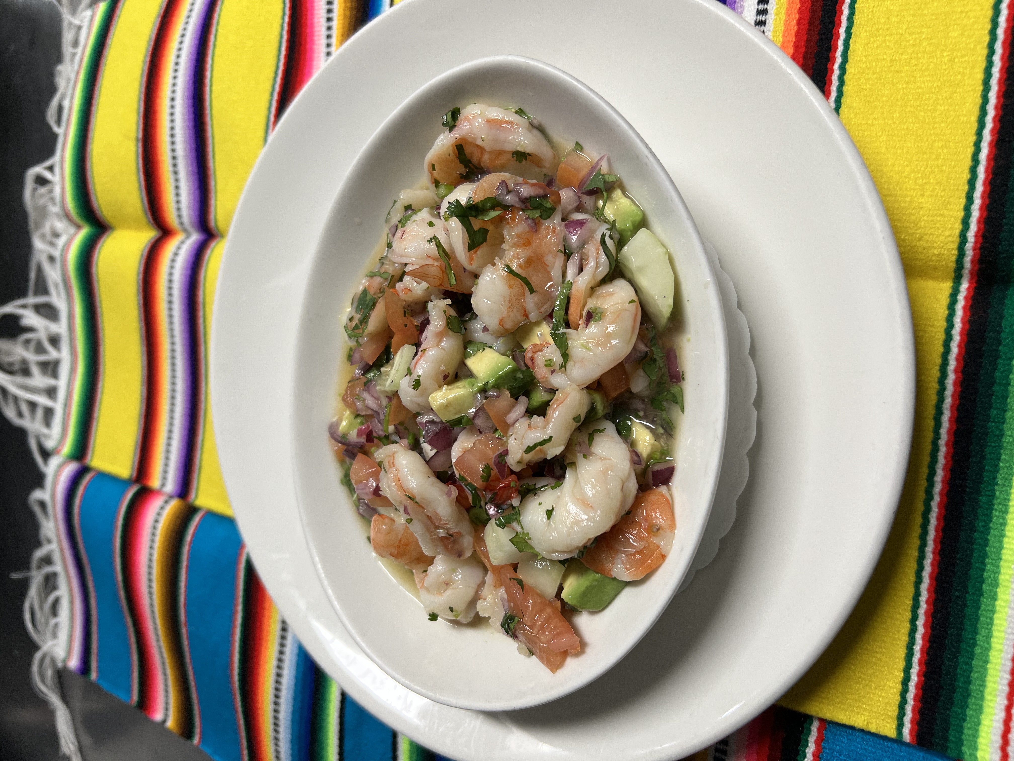 Order Ceviche de Camaron food online from Chihuahua Mexican Restaurant store, Sunnyside on bringmethat.com
