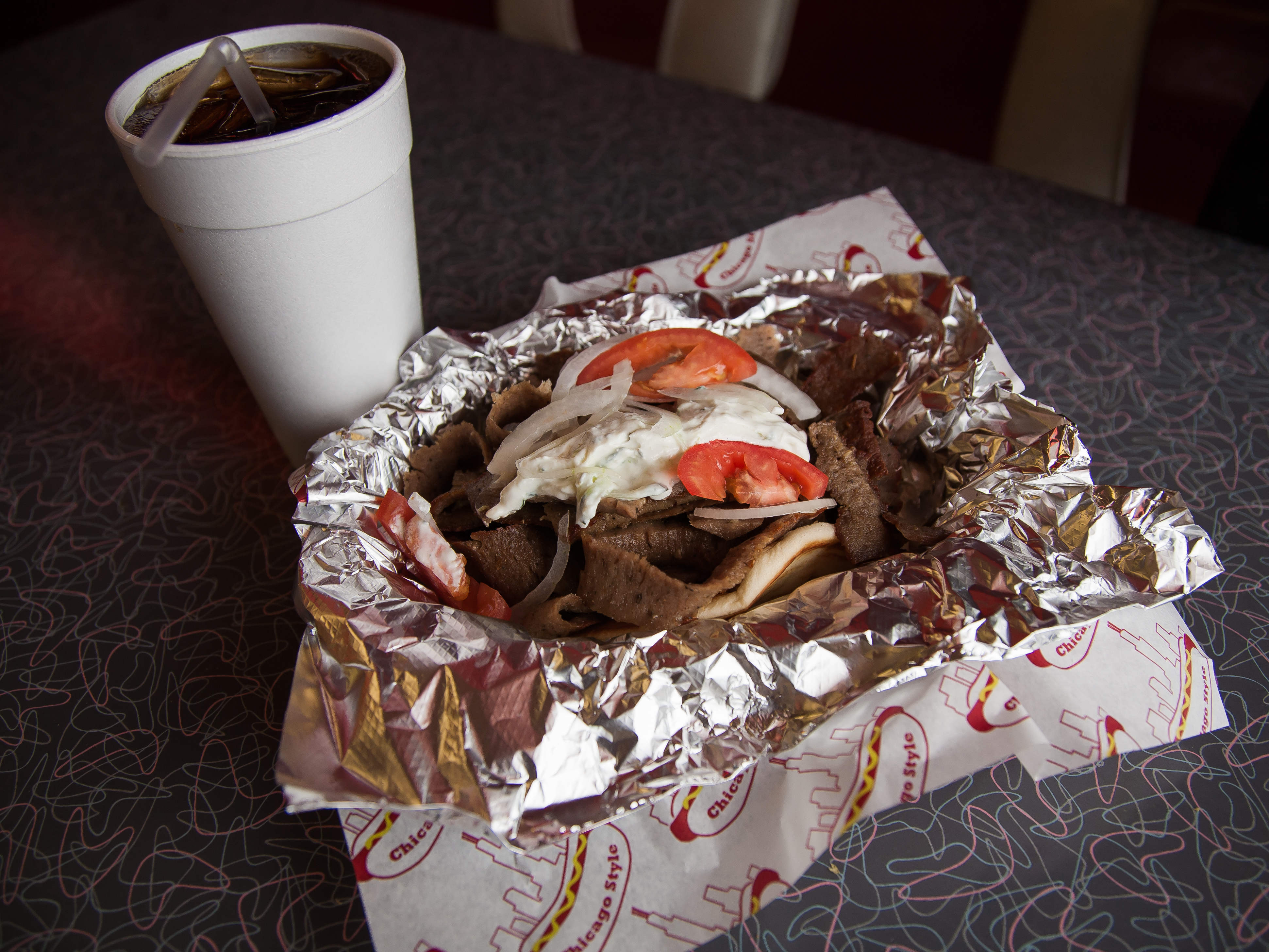 Order Gyros Sandwich food online from Scooby's Red Hots store, Arlington Heights on bringmethat.com